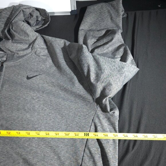 Nike Dri Fit Standard Fit Full Zip Hoodie Jacket Mens XXL Gray Athletic Swoosh - Picture 4 of 10